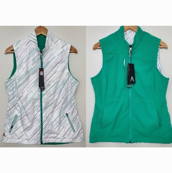 Antigua Treasure Reversible Sleeveless Golf Vest - Picture 8 of 8